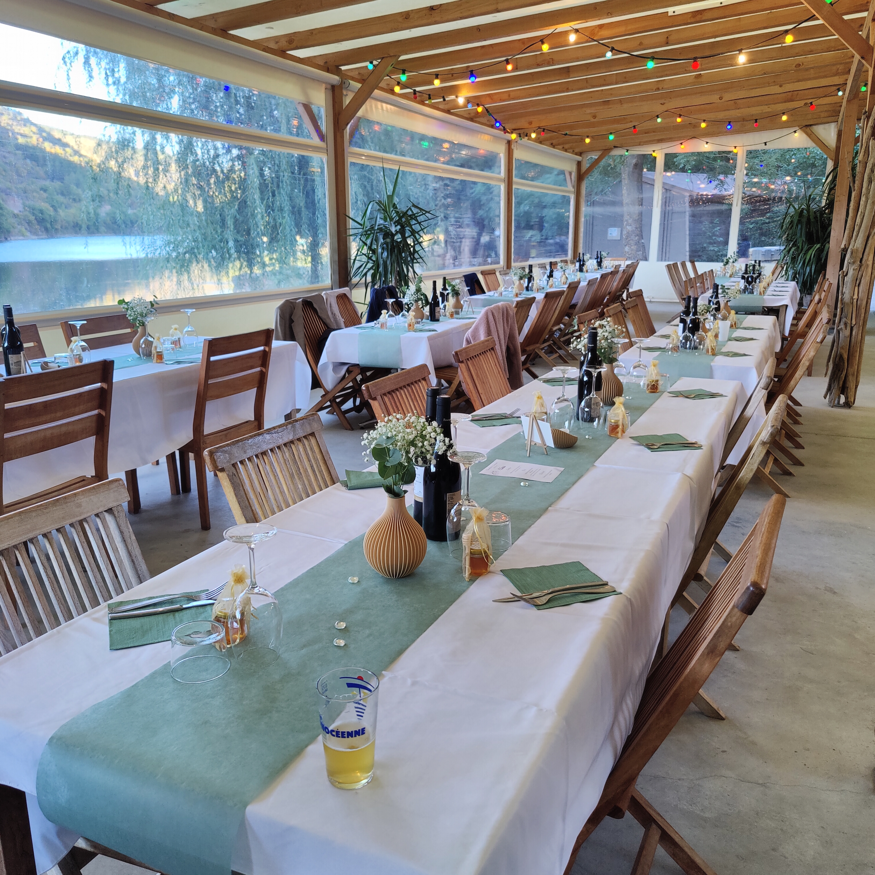 Photo de plan de table pour un mariage à Saint-Rome-de-Tarn en Aveyron